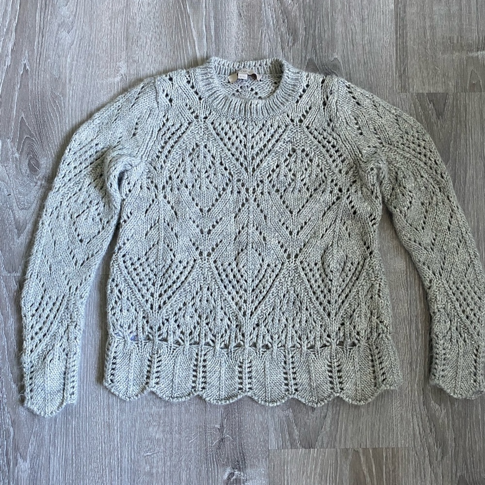 Elegant Knit Women's Sweater - Cream